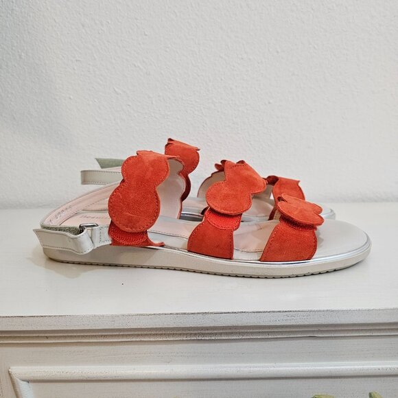 BeautiFeel Womens Sz US 10 41 Cleo Coral Strappy Leather Sandal Comfort Shoe - Picture 4 of 11